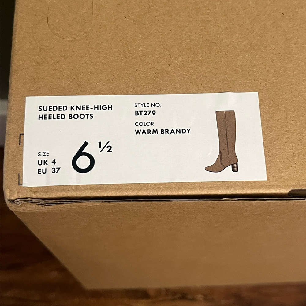 J. Crew Warm Brandy Sueded Knee-High Heeled Boots